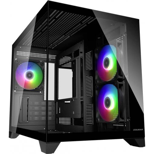 Cougar FV150 mini tower PC skříň, herní pouzdro černá