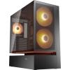 Cougar CFV235 midi tower PC skříň černá 3 předinstalované ventilátory, integrované osvětlení, boční okno, prachový filtr