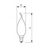 LED žárovka Philips FILAMENT Classic E14 2W 2700K 230V BA35 CL   P574096