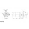 TRU COMPONENTS stejnosměrný elektromotor převodový TC-NPG2404005, TC-13609504, 24 V/DC, 0.6 A, 0.034 Nm, 1043 ot./min, hriadeľ 6 mm, 1 ks