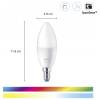WiZ 8719514551275 LED Energetická třída (EEK2021) F (A - G) E14 vícebarevný (Ø x v) 39 mm x 116 mm měnící barvu 2 ks