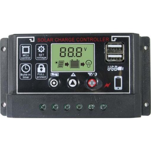 Solární regulátor PWM BL915C, 36–60 V / 30 A + USB