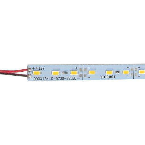 LED pásek 12mm hliníkový, bílý teplý, 72x LED5730/m, IP20, délka 1m