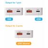 VOLTCRAFT UC-1C1A45W01 USB nabíječka 45 W 1x USB A , 1x USB-C® Rychlé nabíjení, Power Delivery 3.0 bílá GaN