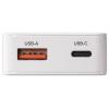 VOLTCRAFT UC-1C1A45W01 USB nabíječka 45 W 1x USB A , 1x USB-C® Rychlé nabíjení, Power Delivery 3.0 bílá GaN