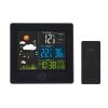 Solight meteostanice, barevný LCD, teplota, vlhkost,RCC, černá - TE80