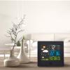 Solight meteostanice, barevný LCD, teplota, vlhkost,RCC, černá - TE80