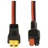 30 a přípojka baterie na XT60 kabel, 0,5 m TC-13619312 černá, červená TRU COMPONENTS Množství: 1 ks