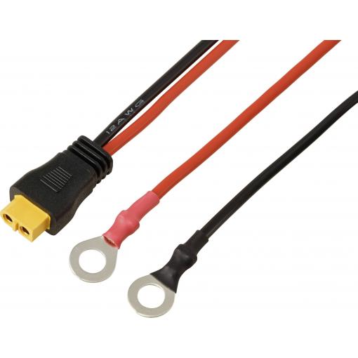 Kabelové očko pro připojovací kabel XT60, 0,25 M. TC-13619316 černá, červená TRU COMPONENTS Množství: 1 ks