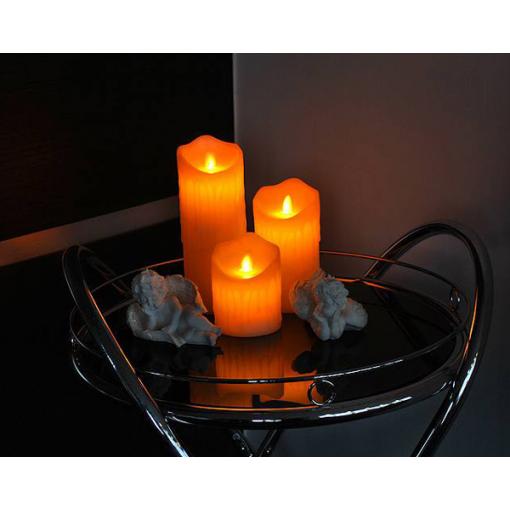 Vosková LED svíčka LTC 15cm