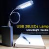 USB lampička modrá h_t631b, 28× LED, 1,5 W
