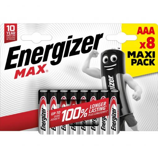 Baterie Energizer MAX AAA/R03, Blistr(4+4) cena za balení 8 ks