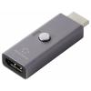 Renkforce RF-6903182 HDMI EDID emulátor [1x HDMI zástrčka - 1x HDMI zásuvka] hliníkově šedá 8K UHD