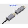 Renkforce RF-6903988 DisplayPort EDID emulátor [1x zástrčka DisplayPort - 1x zásuvka DisplayPort] hliníkově šedá 8K UHD