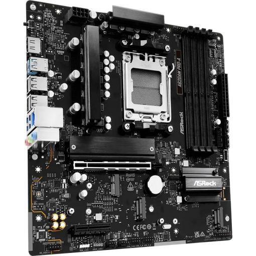 ASRock A620AM Pro-A Základní deska Socket (PC) AMD AM5 Tvarový faktor Micro-ATX Čipová sada základní desky AMD® A620A