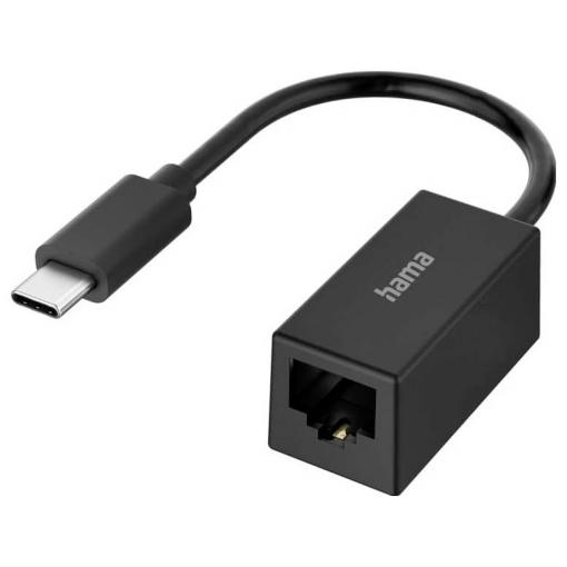 Hama USB 2.0 adaptér [1x USB-C® - 1x RJ45 zásuvka] Hama Netzwerk-Adapter, USB-C-Stecker - LAN/Ethernet-Buchse, 2,5 Gigabit Ethernet 0 mm