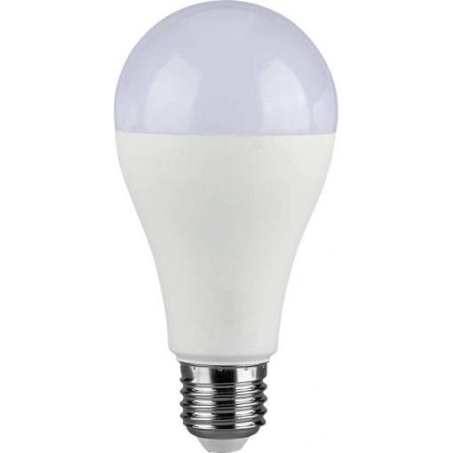 V-TAC 214454 LED Energetická třída (EEK2021) F (A - G) E27 klasická žárovka 15 W = 100 W přírodní bílá (Ø x v) 65 mm x 134 mm 1 ks