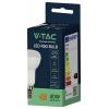V-TAC 23894 LED Energetická třída (EEK2021) F (A - G) E14 Svítidlo, standardní 4.8 W = 40 W teplá bílá (Ø x d) 50 mm x 50 mm nestmívatelné 1 ks