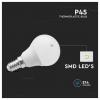 V-TAC 2142521 LED Energetická třída (EEK2021) F (A - G) E14 klasická žárovka 4.5 W bílá (Ø x v) 46 mm x 82 mm 1 ks