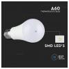 V-TAC 217262 LED Energetická třída (EEK2021) F (A - G) E27 klasická žárovka 8.5 W = 60 W bílá (Ø x v) 60 mm x 108 mm 1 ks