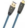 Oehlbach USB kabel USB-A zástrčka, USB-C ® zástrčka 2 m petrolejová stínění pletivem D1C9562