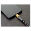 Oehlbach USB kabel USB-A zástrčka, USB-C ® zástrčka 2 m černá/zlatá stínění pletivem D1C9552