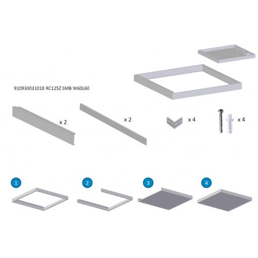 Sada pro přisazení LED panelu 60×60 cm RC132Z SMB W60L60