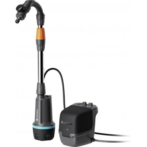 GARDENA Akku-Regenfasspumpe 2600 Comfort 18V P4A Ready-To-Use Set přístroje využívající dešťovou vodu 2600 l/h 1.8 m