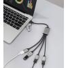 Renkforce RF-6861934 USB Hub 4 porty USB-A USB 3.0 5 GBit/s s hliníkovým krytem šedá RF-HUB-300