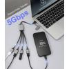 Renkforce RF-6861934 USB Hub 4 porty USB-A USB 3.0 5 GBit/s s hliníkovým krytem šedá RF-HUB-300