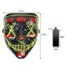 LED maska halloween h_v327, univerzální velikost, dálkové ovládání