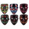 LED maska halloween h_v327, univerzální velikost, dálkové ovládání