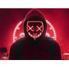 LED maska halloween h_v327, univerzální velikost, dálkové ovládání