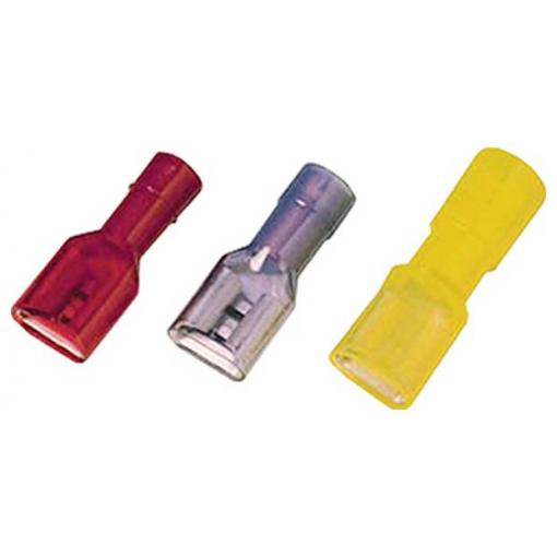Intercable 183553 faston zásuvka Šířka zástrčky: 6.3 mm Tloušťka konektoru: 0.8 mm plná izolace modrá 1 ks