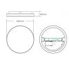 Svítidlo LED stropní ELPO 12W 1000lm 3CCT-3000K/4000K/6000K ELW-053