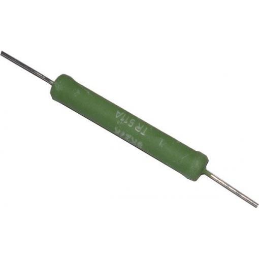 Drátový rezistor 10 kΩ TR511A, 10 W, 50 × 9 mm