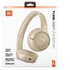 JBL Tune 530 sluchátka otevřená (On Ear) Bez kabelu, Bluetooth® béžová Redukce šumu mikrofonu headset telefon