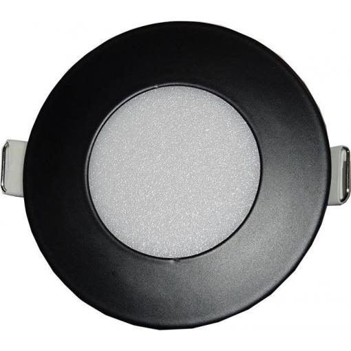 Podhledové LED světlo 3 W, 85 mm, 4000 K, 230 V, vestavné, černé