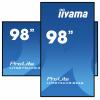 Iiyama 98 3840x2160, UHD IPS panel, Haze 25%, displej Digital Signage Energetická třída (EEK2021): F (A - G) 247.7 cm 97.5 palec 3840 x 2160 Pixel 24/7