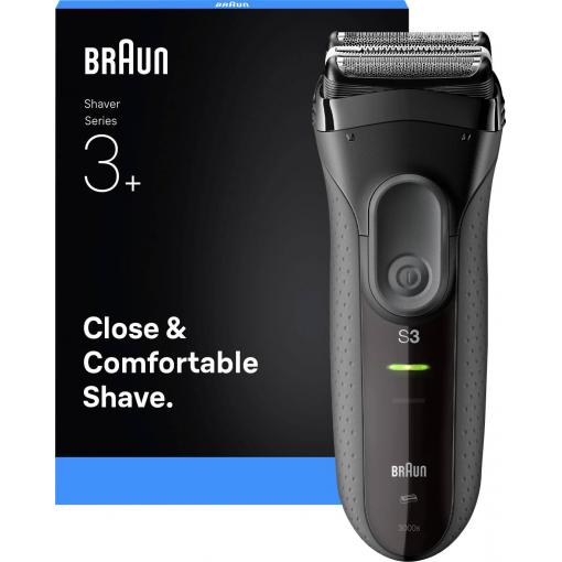 Braun Braun Rasierer Series 3 3000 Black/Grey holicí strojek na tvář šedá