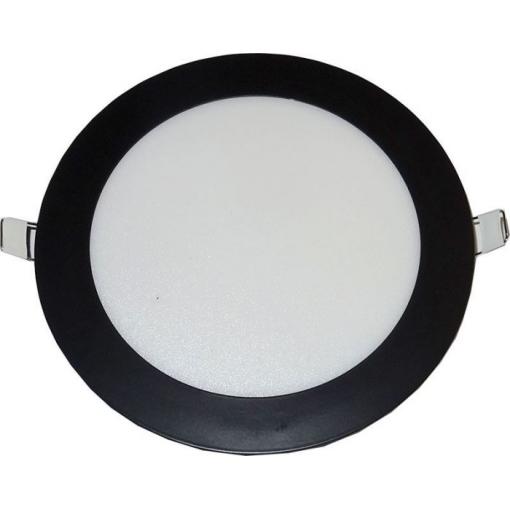 Podhledové LED světlo 12 W, 170 mm, 4000 K, vestavné, černé