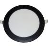 Podhledové LED svítidlo 12 W, 170 mm, 3000 K, vestavné, černé