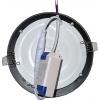 Podhledové LED svítidlo 15 W, 190 mm, 3000 K, vestavné, černé