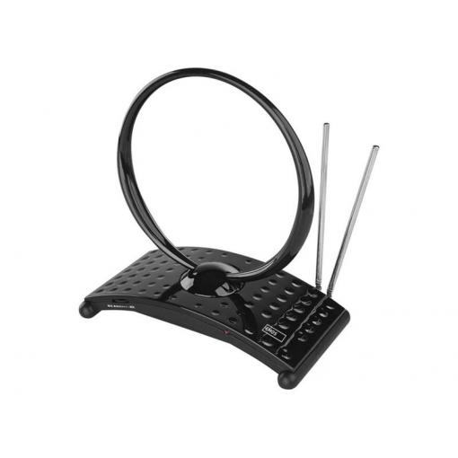Anténa pokojová EMOS CITY RING-C550, DVB-T2, DAB, FM, filtr LTE/4G/5G