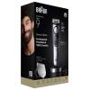 Braun Braun BT9560 Beardtrimmer Series 9 zastřihovač vousů, přesný zastřihovač omyvatelný černá, stříbrná