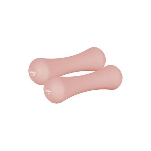 Sada činek z litiny a neoprenu REBEL RBA-2329-0.5 2x0,5kg