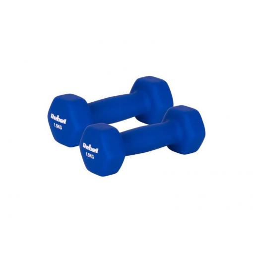 Sada činek z litiny a neoprenu HEX REBEL RBA-2330-1.5 2x1,5kg