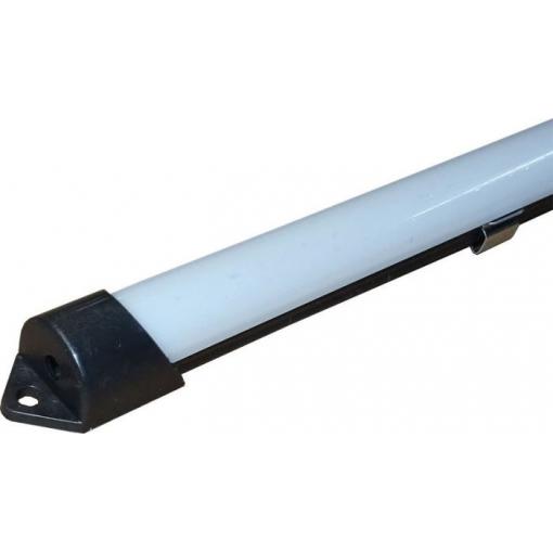 Hliníkový profil MS-506-3HB pro LED pásku 8–10 mm, 1 m, černý