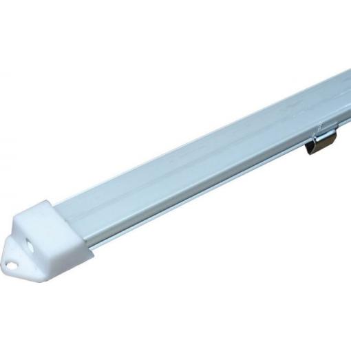 Hliníkový profil MS-510 pro LED pásku 8 mm, 1 m, anodizovaný, bílý