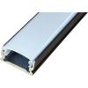 Hliníkový profil MS-510 pro LED pásku 8 mm, 1 m, černý, anodizovaný